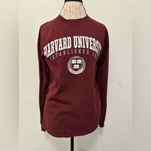 Maroon Harvard University Long Sleeve Tee